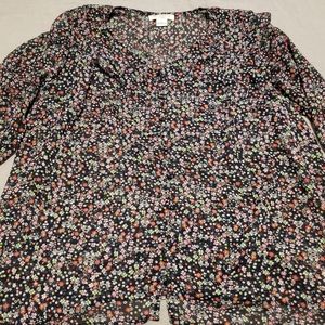 Liz Claiborne Sheer Floral Top